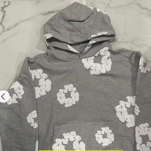 grey denim tears hoodie
